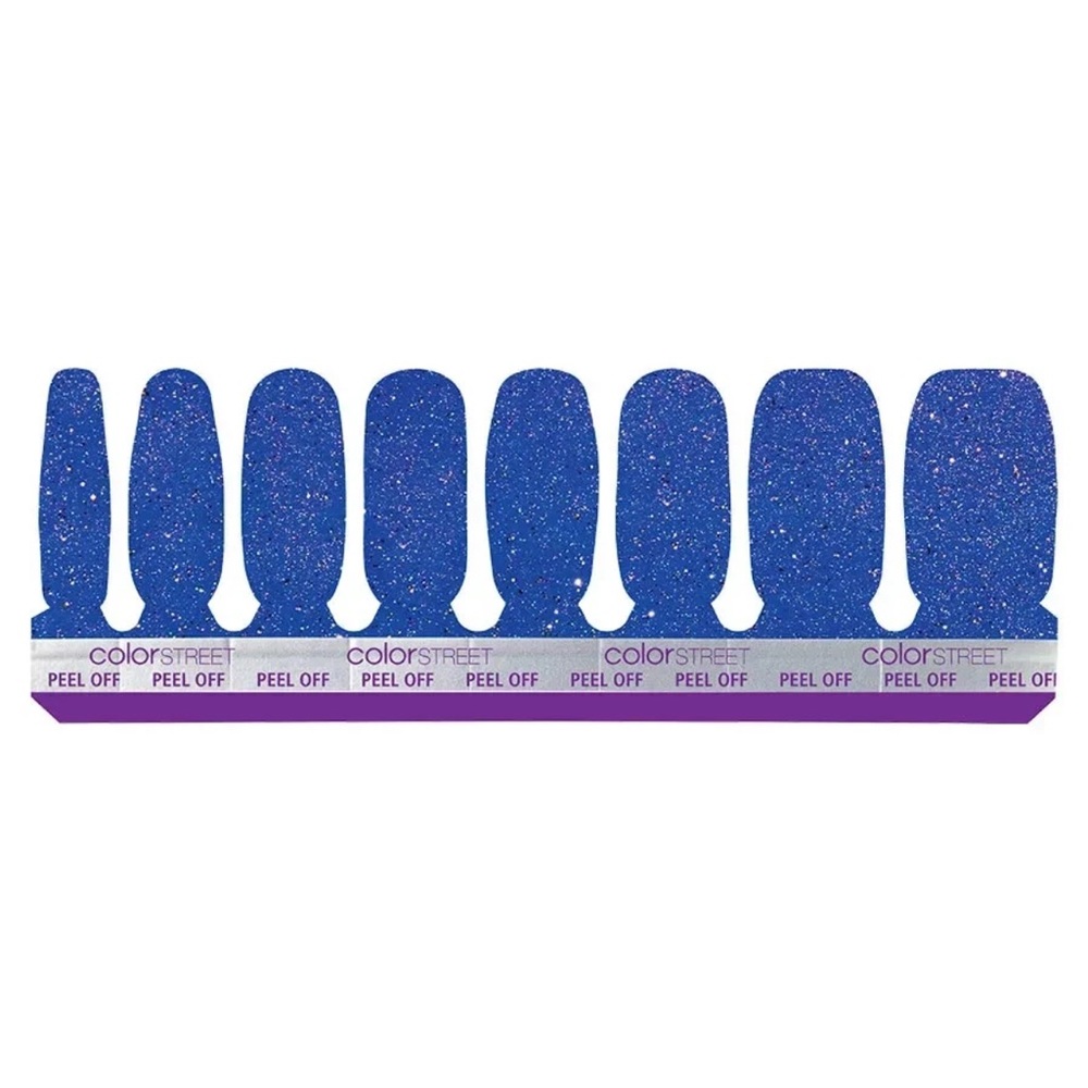 *Exclusive* Color Street: Cobalt Cascade | Blue Holographic Glitter Summer - Picture 13 of 13